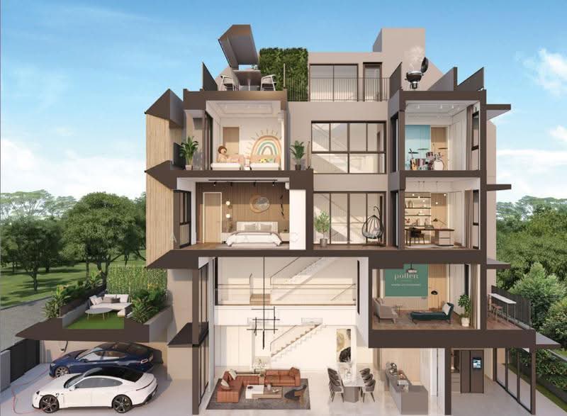 Pollen Collection, Pollen View Off Nim Road, Seletar / Yio Chu Kang, 5 Bedrooms, 4,650 sqft, Semi-Detached House For Sale, by Alex Chua, 500295148 - Living Room - PropertyGuru.com.sg