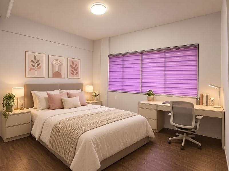 Crystal Mansions, 3 Lorong 6 Geylang, Eunos / Geylang / Paya Lebar, 3 Bedrooms, 1,259 sqft, Condominium For Sale, by Winnie Tan, 500295197 - Master Bedroom - PropertyGuru.com.sg
