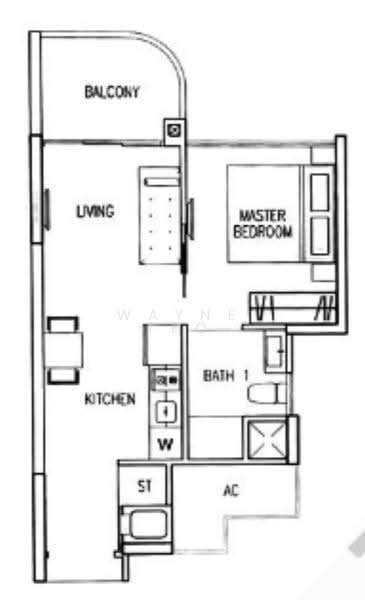 Riversound Residence, 5 Sengkang East Avenue, Hougang / Punggol / Sengkang, 1 Bedroom, 474 sqft, Condominium For Rent, by Wayne Teo, 500295264 - PropertyGuru.com.sg