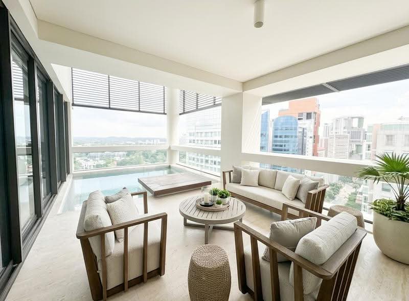 Hana, 8 Tomlinson Road, Tanglin / Holland / Bukit Timah, 4 Bedrooms, 3,531 sqft, Apartment For Rent, by Chloe Lim, 500295304 - Balcony - PropertyGuru.com.sg