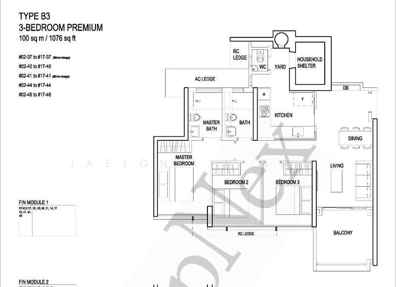The Terrace, 100 Edgedale Plains, Hougang / Punggol / Sengkang, 3 Bedrooms, 1,076 sqft, Condominium For Sale, by Jaeson Lin 林暉盛, 500295320 - PropertyGuru.com.sg