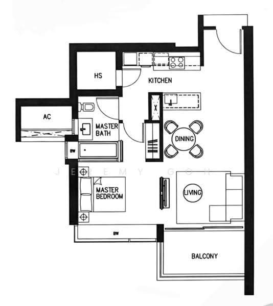 Concourse Skyline, 296 Beach Road, Beach Road / Bugis / Rochor, 1 Bedroom, 820 sqft, Condominium For Rent, by Jeremy Goh, 500295331 - PropertyGuru.com.sg
