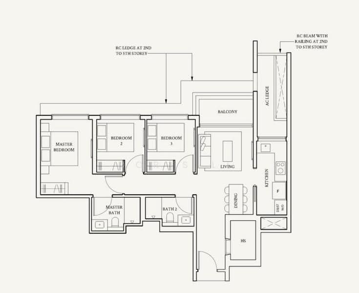 Watten House, 50 Shelford Rd, Newton / Novena, 3 Bedrooms, 990 sqft, Condominium For Sale, by Doris Li, 500295375 - PropertyGuru.com.sg