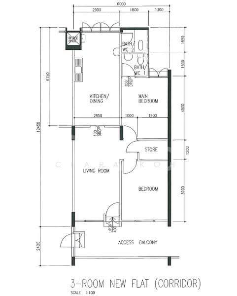739 Yishun Avenue 5, 739 Yishun Avenue 5, Sembawang / Yishun, 2 Bedrooms, 721 sqft, HDB Flat For Sale, by Clara Koh, 500295426 - PropertyGuru.com.sg