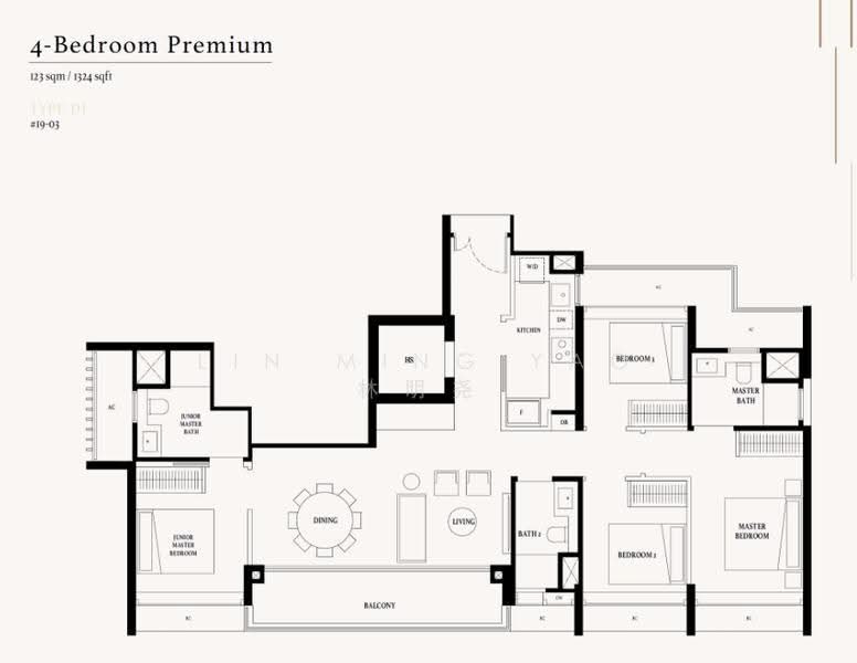 Arina East Residences, 6D Tanjong Rhu Road, East Coast / Marine Parade, 4 Bedrooms, 1,324 sqft, Condominium For Sale, by Lin Ming Yao 林明尧, 500295737 - PropertyGuru.com.sg
