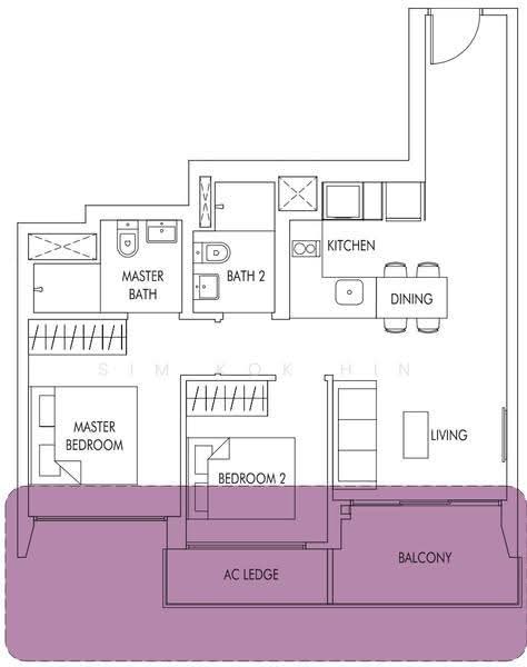 Sol Acres, 6 Choa Chu Kang Grove, Dairy Farm / Bukit Panjang / Choa Chu Kang, 2 Bedrooms, 732 sqft, Condominium For Rent, by Sim Kok Hin, 500295850 - PropertyGuru.com.sg