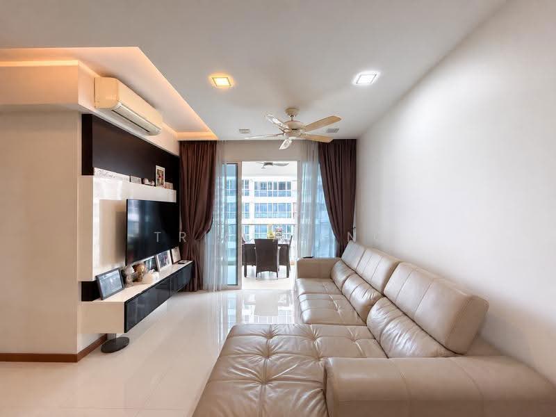 The Tampines Trilliant, 33 Tampines Central 7, Pasir Ris / Tampines, 3 Bedrooms, 1,130 sqft, Condominium For Rent, by Tricia Ong, 500295892 - Living Room - PropertyGuru.com.sg