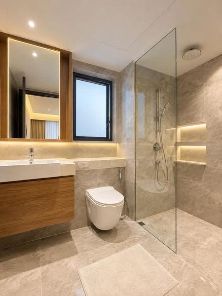 Affinity At Serangoon, Hougang / Punggol / Sengkang, 3 Bedrooms, 1,152 sqft, Condominium For Sale, by Oliver Tan, 500296160 - Bathroom - PropertyGuru.com.sg