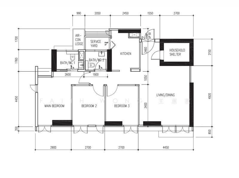 90 Dawson Road, 90 Dawson Road, Alexandra / Commonwealth, 3 Bedrooms, 893 sqft, HDB Flat For Sale, by Faith Wong 王蕙蕙, 500296199 - PropertyGuru.com.sg