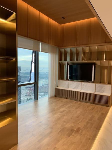 Wallich Residence, 3 Wallich Street, Chinatown / Tanjong Pagar, 3 Bedrooms, 1,195 sqft, Condominium For Rent, by Ben K, 500296213 - Living Room - PropertyGuru.com.sg