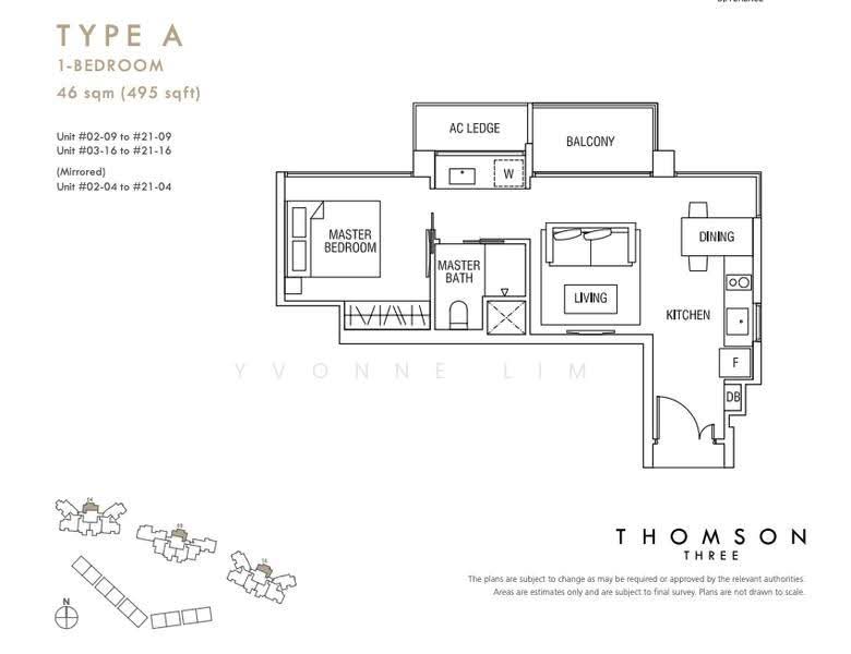 Thomson Three, 43 Bright Hill Drive, Ang Mo Kio / Bishan / Thomson, 1 Bedroom, 495 sqft, Condominium For Rent, by Yvonne Lim, 500296684 - PropertyGuru.com.sg