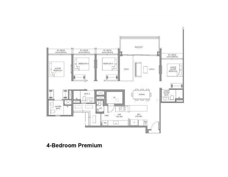 Narra Residences, 50, Dairy Farm / Bukit Panjang / Choa Chu Kang, 4 Bedrooms, 1,378 sqft, Condominium For Sale, by Watson Poh, 500296799 - PropertyGuru.com.sg