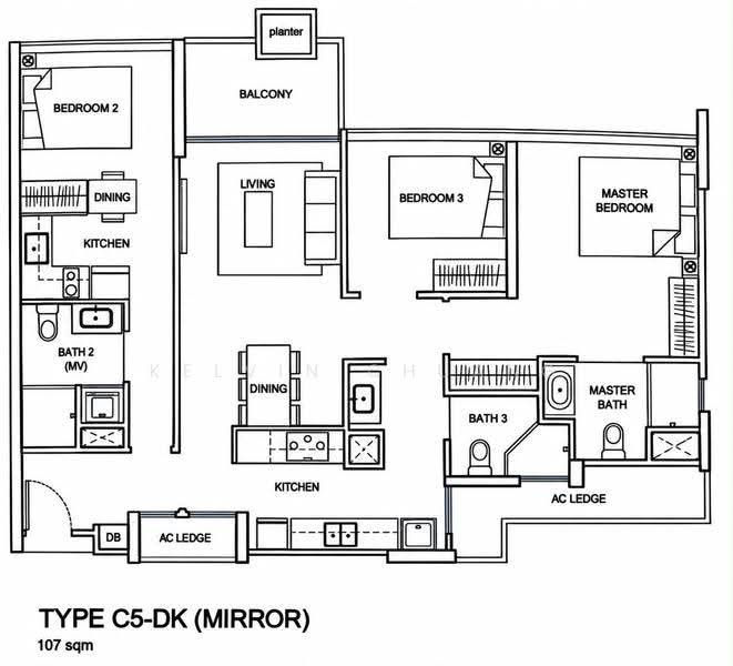 The Santorini, Tampines Street 86, Pasir Ris / Tampines, 3 Bedrooms, 1,152 sqft, Condominium For Sale, by Kelvin Chuang, 500296856 - PropertyGuru.com.sg