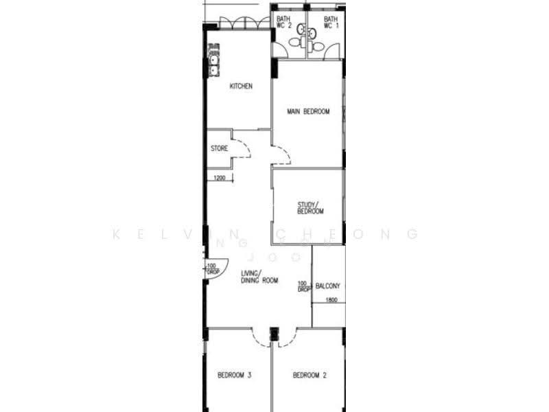 552 Choa Chu Kang Street 52, 552 Choa Chu Kang Street 52, Dairy Farm / Bukit Panjang / Choa Chu Kang, 3 Bedrooms, 1,292 sqft, HDB Flat For Rent, by Kelvin Cheong, 500297032 - PropertyGuru.com.sg