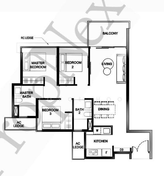 Kingsford Waterbay, 74 Upper Serangoon View, Hougang / Punggol / Sengkang, 3 Bedrooms, 893 sqft, Condominium For Sale, by Joyce Hoo, 500297140 - PropertyGuru.com.sg