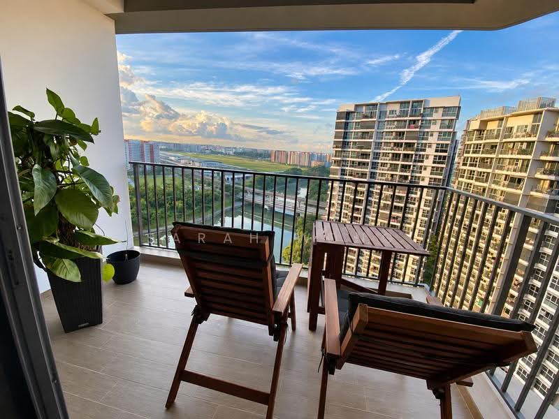 RiverTrees Residences, 23 Fernvale Close, Seletar / Yio Chu Kang, 3 Bedrooms, 1,119 sqft, Condominium For Sale, by Sarah Wong, 500297234 - Balcony - PropertyGuru.com.sg