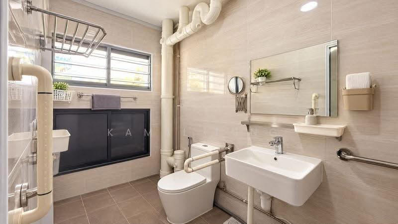 558 Choa Chu Kang North 6, 558 Choa Chu Kang North 6, Dairy Farm / Bukit Panjang / Choa Chu Kang, 4 Bedrooms, 1,571 sqft, HDB Flat For Sale, by Kamal Tung, 500297488 - Bathroom - PropertyGuru.com.sg