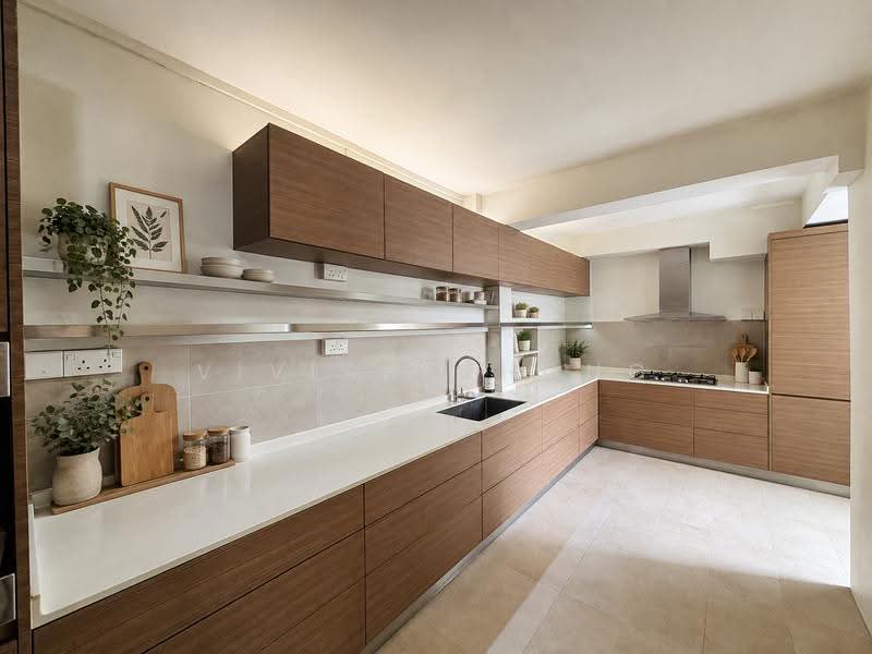 13 Marine Terrace, 13 Marine Terrace, East Coast / Marine Parade, 3 Bedrooms, 1,356 sqft, HDB Flat For Sale, by Vivian Chong, 500297534 - Kitchen with furnishing - PropertyGuru.com.sg