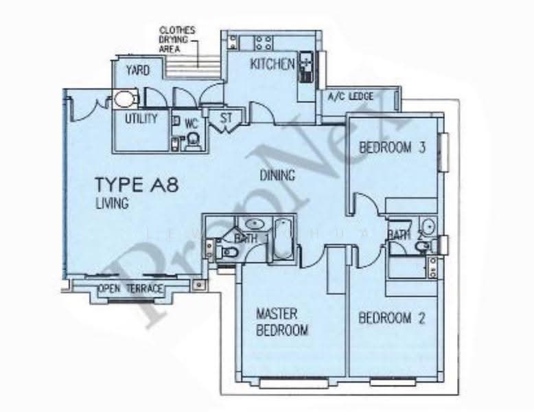 The Rivervale, 1 Rivervale Link, Hougang / Punggol / Sengkang, 3 Bedrooms, 1,335 sqft, Condominium For Sale, by Lewis Chua, 500297665 - PropertyGuru.com.sg