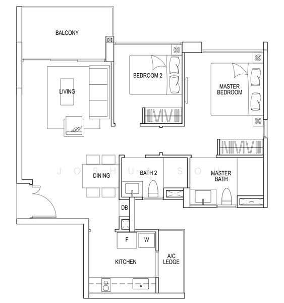 Bellewoods, 100 Woodlands Avenue 5, Admiralty / Woodlands, 2 Bedrooms, 786 sqft, Condominium For Sale, by Joshua Soh, 500298374 - PropertyGuru.com.sg