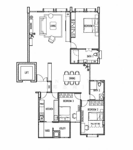 Chapel Lodge, 43A Lorong Stangee, East Coast / Marine Parade, 3 Bedrooms, 1,528 sqft, Condominium For Rent, by Terence Tee (郑志翔), 500298594 - PropertyGuru.com.sg