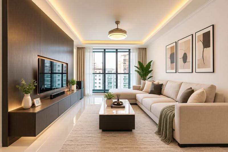 181 Edgefield Plains, 181 Edgefield Plains, Hougang / Punggol / Sengkang, 4 Bedrooms, 1,377 sqft, HDB Flat For Sale, by Aaron Wan 温伟雄, 500298789 - Living Room - PropertyGuru.com.sg