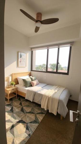 Parc Clematis, 8F Jalan Lempeng, Buona Vista / West Coast / Clementi New Town, 2 Bedrooms, 743 sqft, Condominium For Rent, by Josephine LOH, 500298883 - Bedroom - AI generated pic - PropertyGuru.com.sg