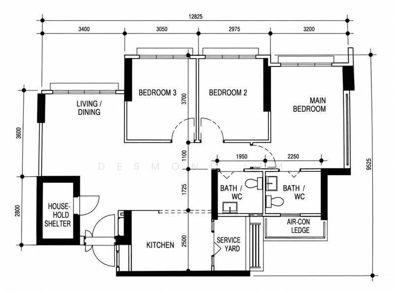 154B Bedok South Road, 154B Bedok South Road, Bedok / Upper East Coast, 3 Bedrooms, 1,001 sqft, HDB Flat For Sale, by Desmond Lim, 500299295 - PropertyGuru.com.sg