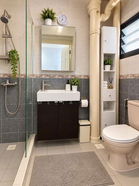 308A Anchorvale Road, 308A Anchorvale Road, Hougang / Punggol / Sengkang, 3 Bedrooms, 1,184 sqft, HDB Flat For Sale, by Amelia Koh, 500299429 - Master Bathroom edited for illustration - PropertyGuru.com.sg