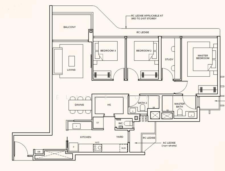1 KM AI TONG PRI, Ang Mo Kio / Bishan / Thomson, 3 Bedrooms, 1,152 sqft, Condominium For Sale, by Elaine Wong, 500299669 - PropertyGuru.com.sg