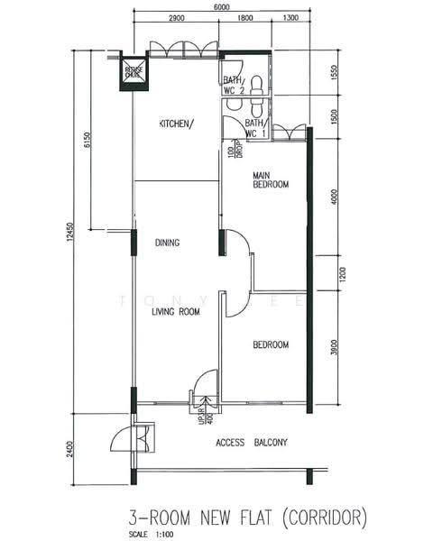 535 Ang Mo Kio Avenue 5, 535 Ang Mo Kio Avenue 5, Ang Mo Kio / Bishan / Thomson, 2 Bedrooms, 721 sqft, HDB Flat For Sale, by Tony Lee, 500300034 - PropertyGuru.com.sg