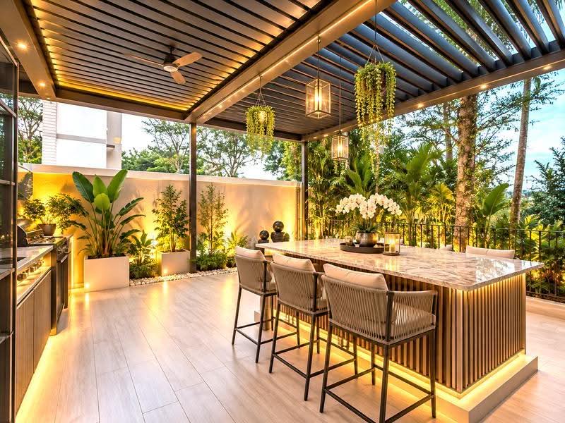 Eleven @ Holland, 11 Holland Link, Tanglin / Holland / Bukit Timah, 6 Bedrooms, 4,338 sqft, Cluster House For Sale, by Linda Chow, 500300827 - Patio - PropertyGuru.com.sg