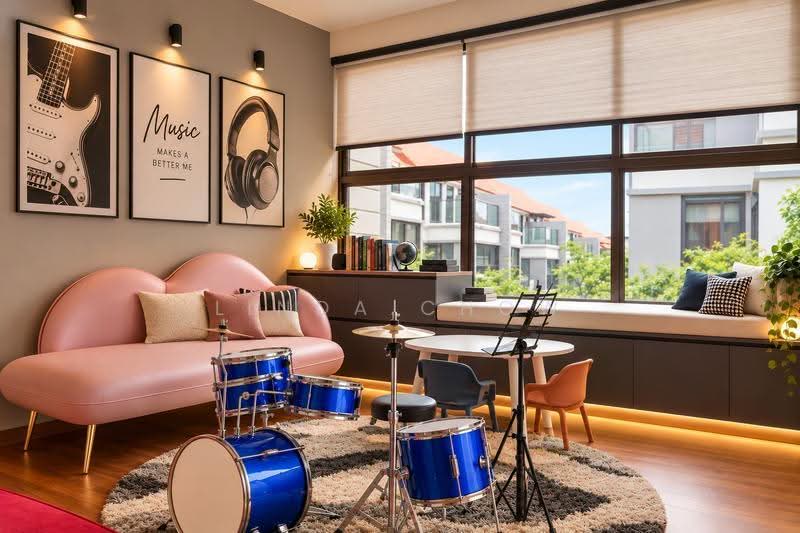 Eleven @ Holland, 11 Holland Link, Tanglin / Holland / Bukit Timah, 6 Bedrooms, 4,338 sqft, Cluster House For Sale, by Linda Chow, 500300827 - Music Room - PropertyGuru.com.sg
