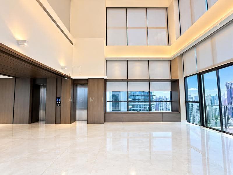 Leonie Parc View, 22 Leonie Hill Road, Orchard / River Valley, 4 Bedrooms, 6,524 sqft, Apartment For Sale, by Jasmine Png, 500301156 - Double Volume Living Hall - PropertyGuru.com.sg