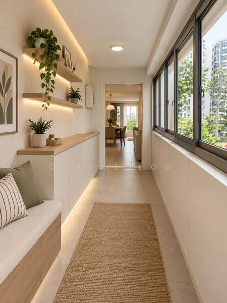 816 Yishun Street 81, 816 Yishun Street 81, Sembawang / Yishun, 4 Bedrooms, 1,389 sqft, HDB Flat For Sale, by Claire Loh, 500301329 - [ID]  Corridor Space - PropertyGuru.com.sg