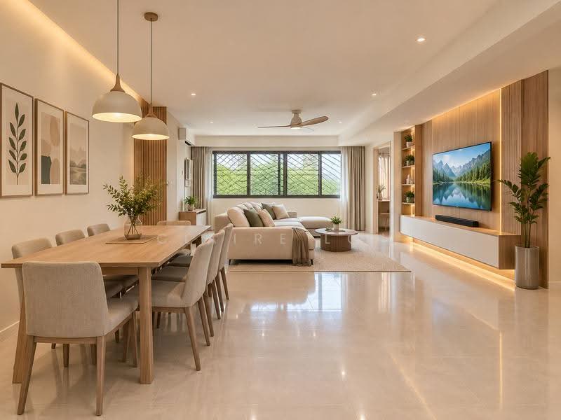 816 Yishun Street 81, 816 Yishun Street 81, Sembawang / Yishun, 4 Bedrooms, 1,389 sqft, HDB Flat For Sale, by Claire Loh, 500301329 - Living Room - PropertyGuru.com.sg