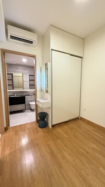 Bedroom with attached bathroom