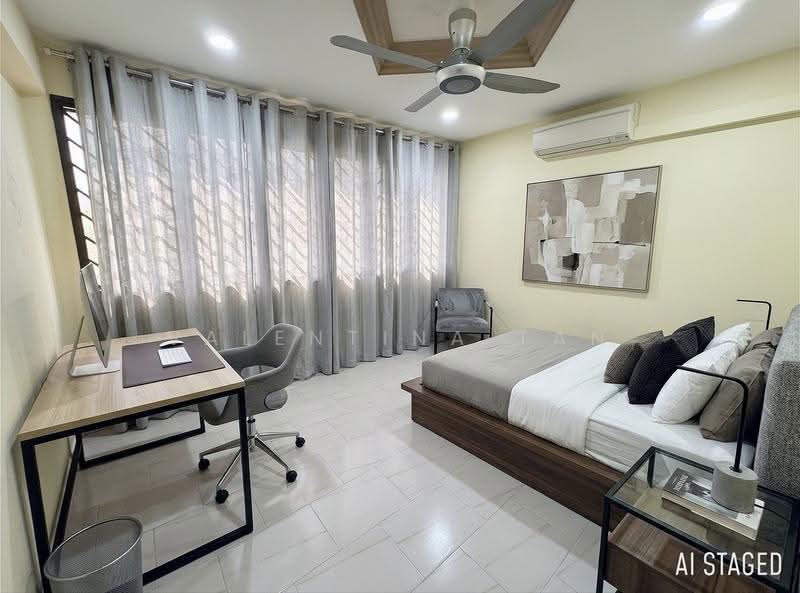 Bedroom AI staged
