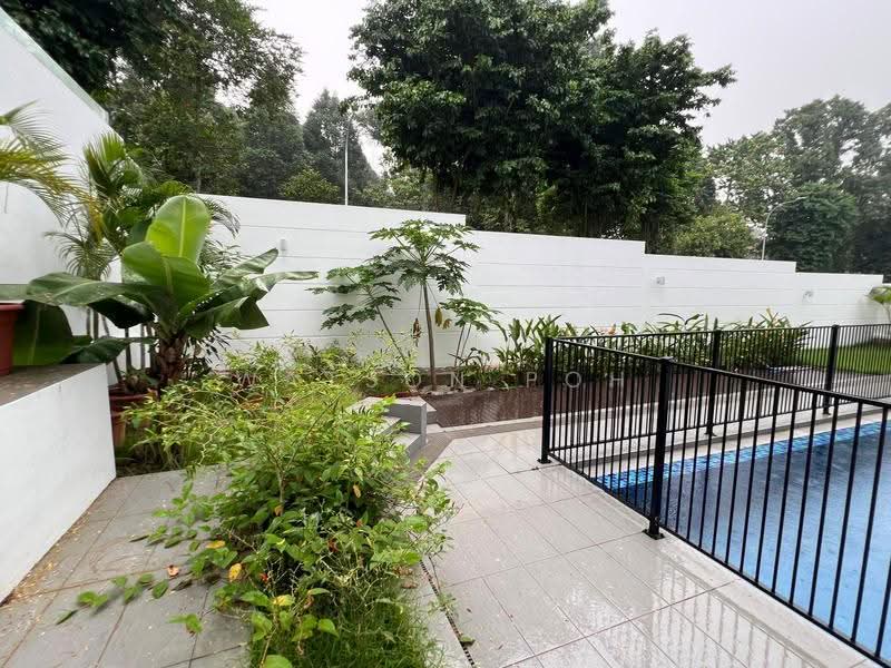Semi-Detached House with Pool Near the Park & Sea at Wak Hassan, Wak Hassan, Sembawang / Yishun, 5 Bedrooms, 7,331 sqft, Semi-Detached House For Rent, by Watson Poh, 500303596 - Garden - PropertyGuru.com.sg
