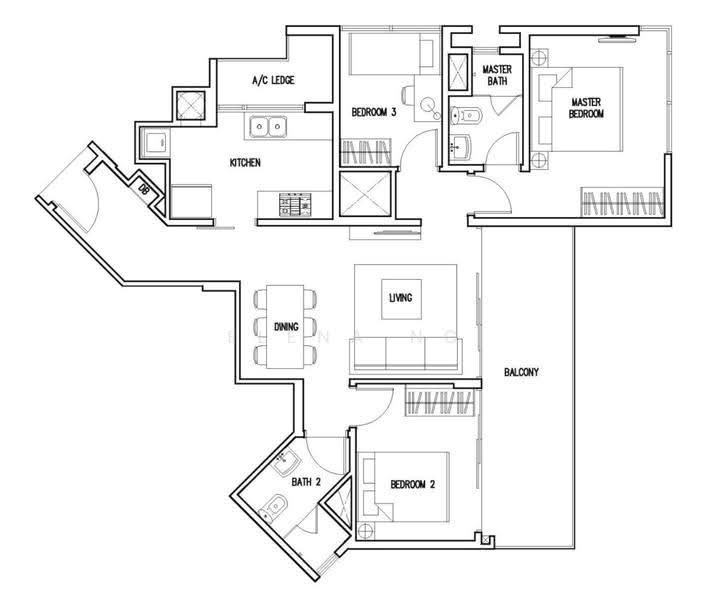 Miltonia Residences, 520 Miltonia Close, Sembawang / Yishun, 3 Bedrooms, 1,023 sqft, Condominium For Sale, by Elena Ng, 500305245 - PropertyGuru.com.sg