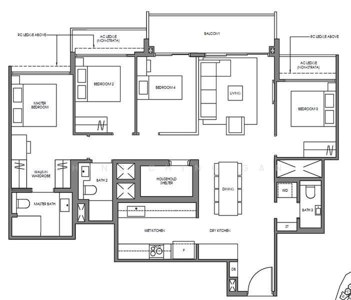 Faber Residence, Faber Walk, Buona Vista / West Coast / Clementi New Town, 4 Bedrooms, 1,216 sqft, Condominium For Sale, by Ching Ching Gan, 500305375 - PropertyGuru.com.sg
