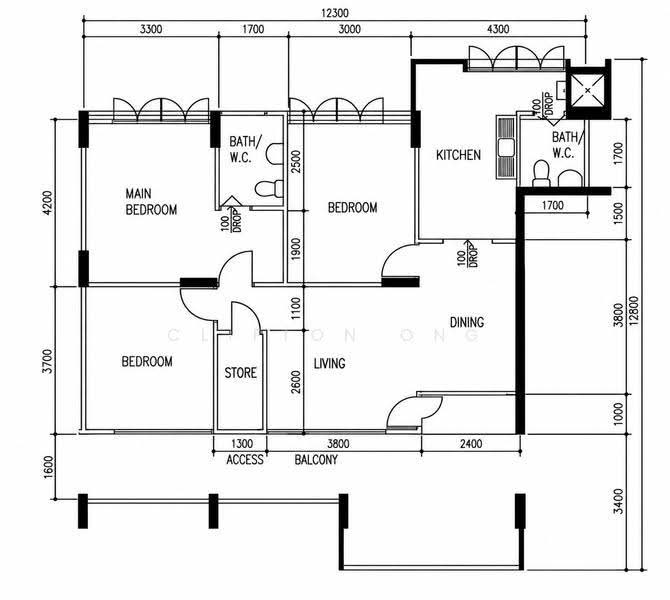 101 Ang Mo Kio Avenue 3, 101 Ang Mo Kio Avenue 3, Ang Mo Kio / Bishan / Thomson, 3 Bedrooms, 990 sqft, HDB Flat For Sale, by Clifton Ong, 500306323 - PropertyGuru.com.sg