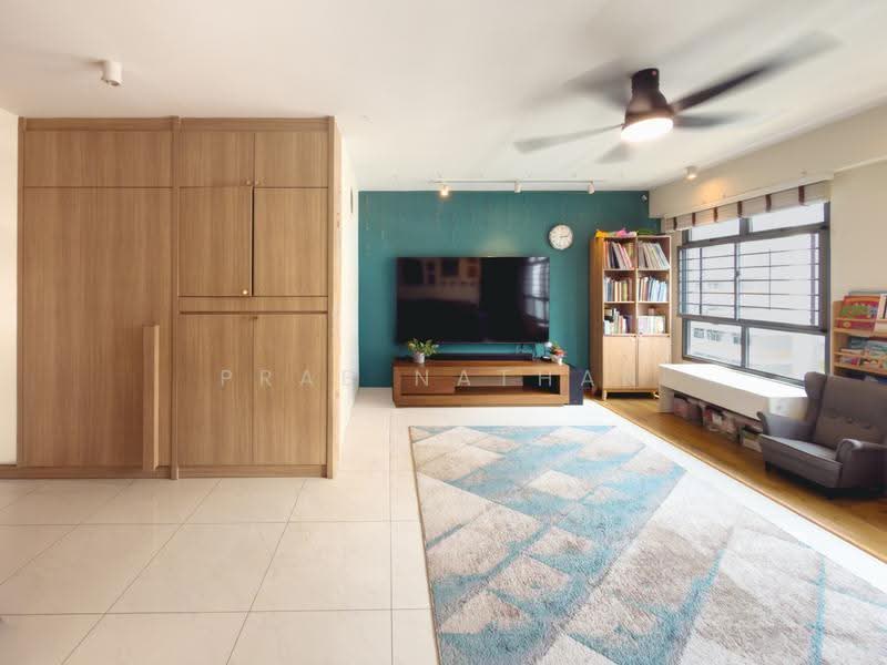 Living Room - makes 86" TV look small!