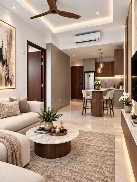 Parksuites, 26 Holland Grove Road, Tanglin / Holland / Bukit Timah, 1 Bedroom, 592 sqft, Condominium For Sale, by Linda Chow, 500306670 - Living Room - PropertyGuru.com.sg