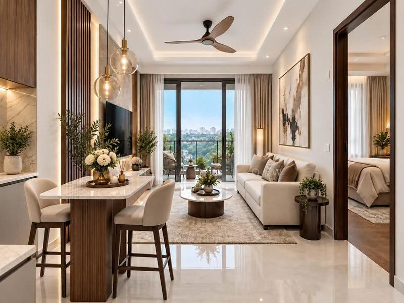 Parksuites, 26 Holland Grove Road, Tanglin / Holland / Bukit Timah, 1 Bedroom, 592 sqft, Condominium For Sale, by Linda Chow, 500306670 - Living Room - PropertyGuru.com.sg