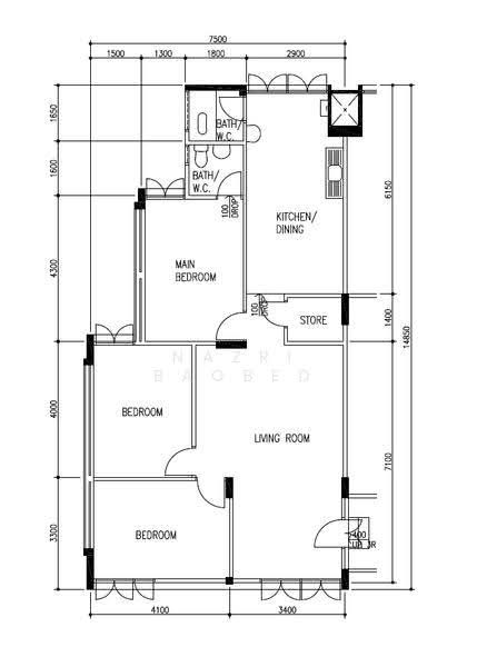 615 Bedok Reservoir Road, 615 Bedok Reservoir Road, Bedok / Upper East Coast, 3 Bedrooms, 1,001 sqft, HDB Flat For Sale, by Nazri Baobed, 500307223 - PropertyGuru.com.sg