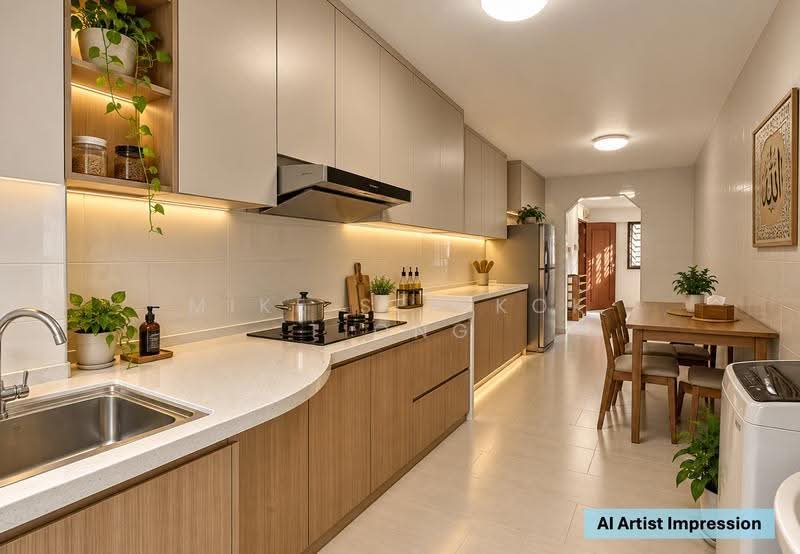 650 Hougang Avenue 8, 650 Hougang Avenue 8, Hougang / Punggol / Sengkang, 3 Bedrooms, 1,119 sqft, HDB Flat For Sale, by Mike Sek Kok Tiong, 500308586 - Kitchen - PropertyGuru.com.sg