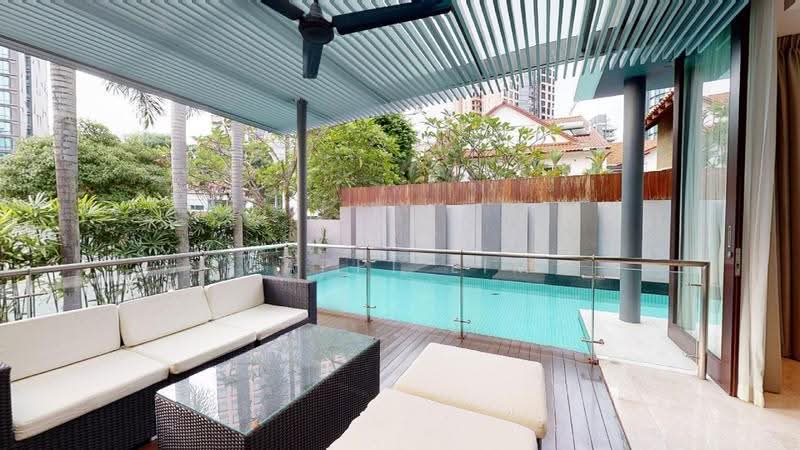 Bungalow at Orchard for Rent!, One Tree Hill, Jalan Tupai, Jalan Arnap, Jalan Kelawar, Tomlinson Road, Grange Road, Chatworth Road, Tanglin / Holland / Bukit Timah, 7 Bedrooms, 6,780 sqft, Bungalow House For Rent, by Cappi Lim, 500308613 - Balcony - PropertyGuru.com.sg
