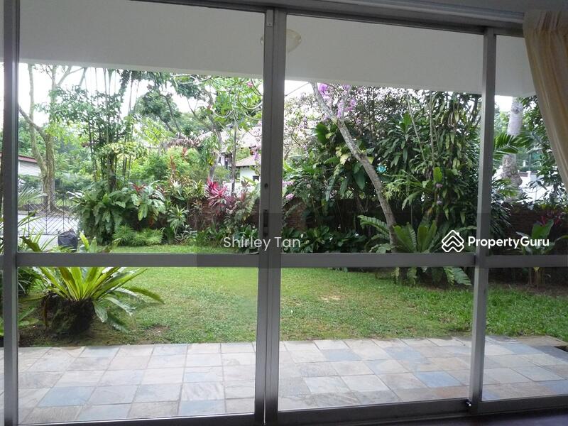 view of garden from living