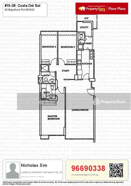 3Bed-1,238 sqft